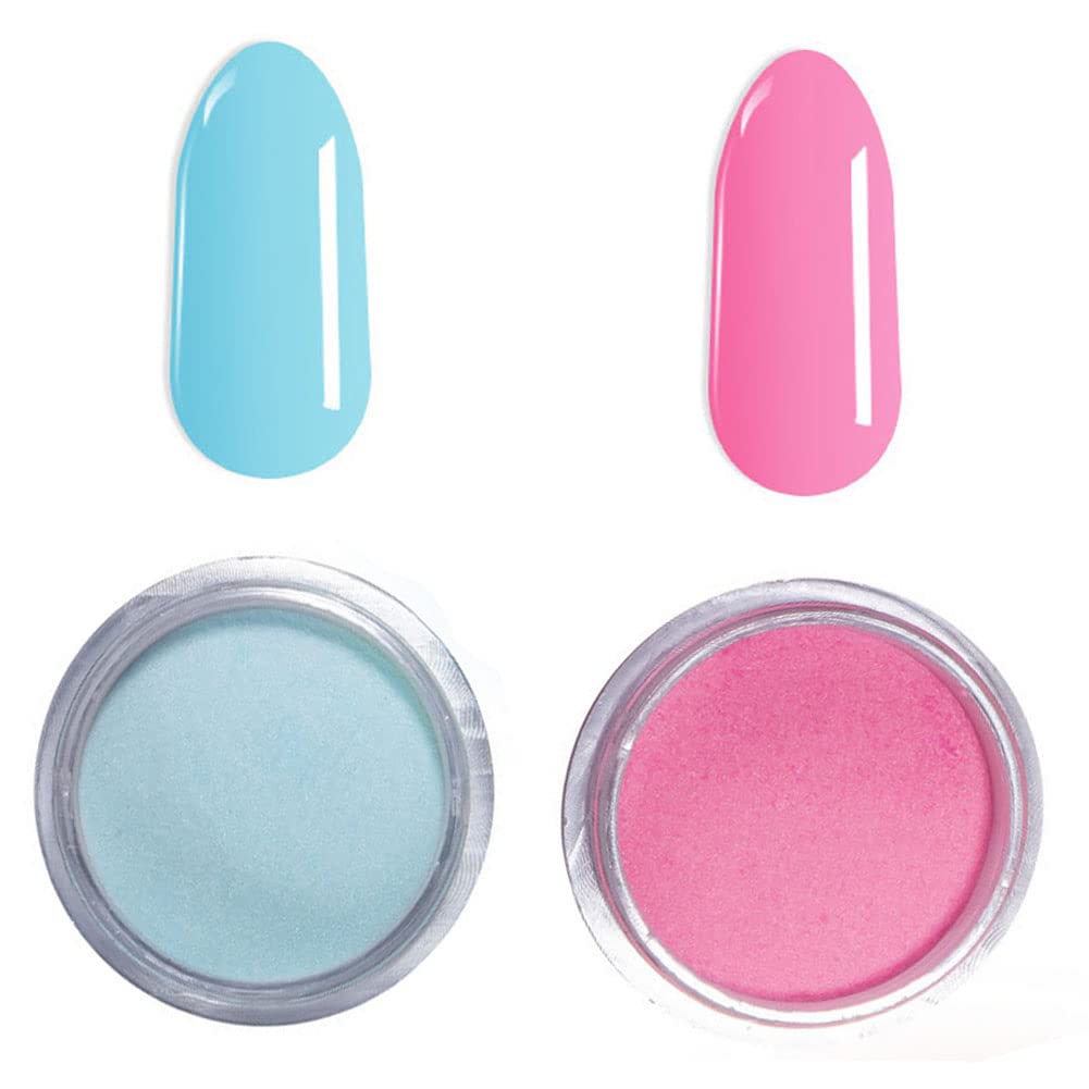 Nail Art Acrylic Dipping Powder Glow In Dark Pigment Dust Manicure DIY Salon Kit Decoration Two Colors (001)