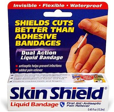 Skin Shield Liquid Bandage with Pain Reliever, Boxes (Pack of 6)