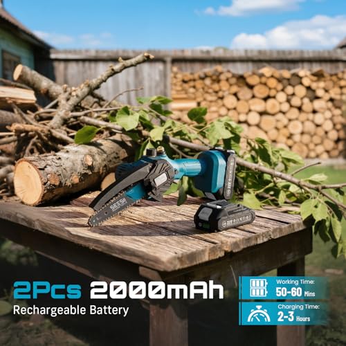 SEESII 6-Inch Cordless Chainsaw M6 Plus