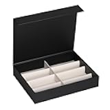 AUTOARK Leather 8 Slot Sunglasses Organizer,Eyeglasses Holder for Men Women,Multiple Glasses Display Case,Black,MKAW051