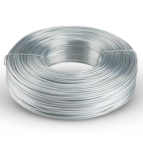 Galvanized Tie Wire | 16 Gauge | 3.4lb Roll | 330-340 ft Length | Soft Annealed | Excellent Strength | Flexible | SIMBA STEEL Galv TieWire 3.4lb