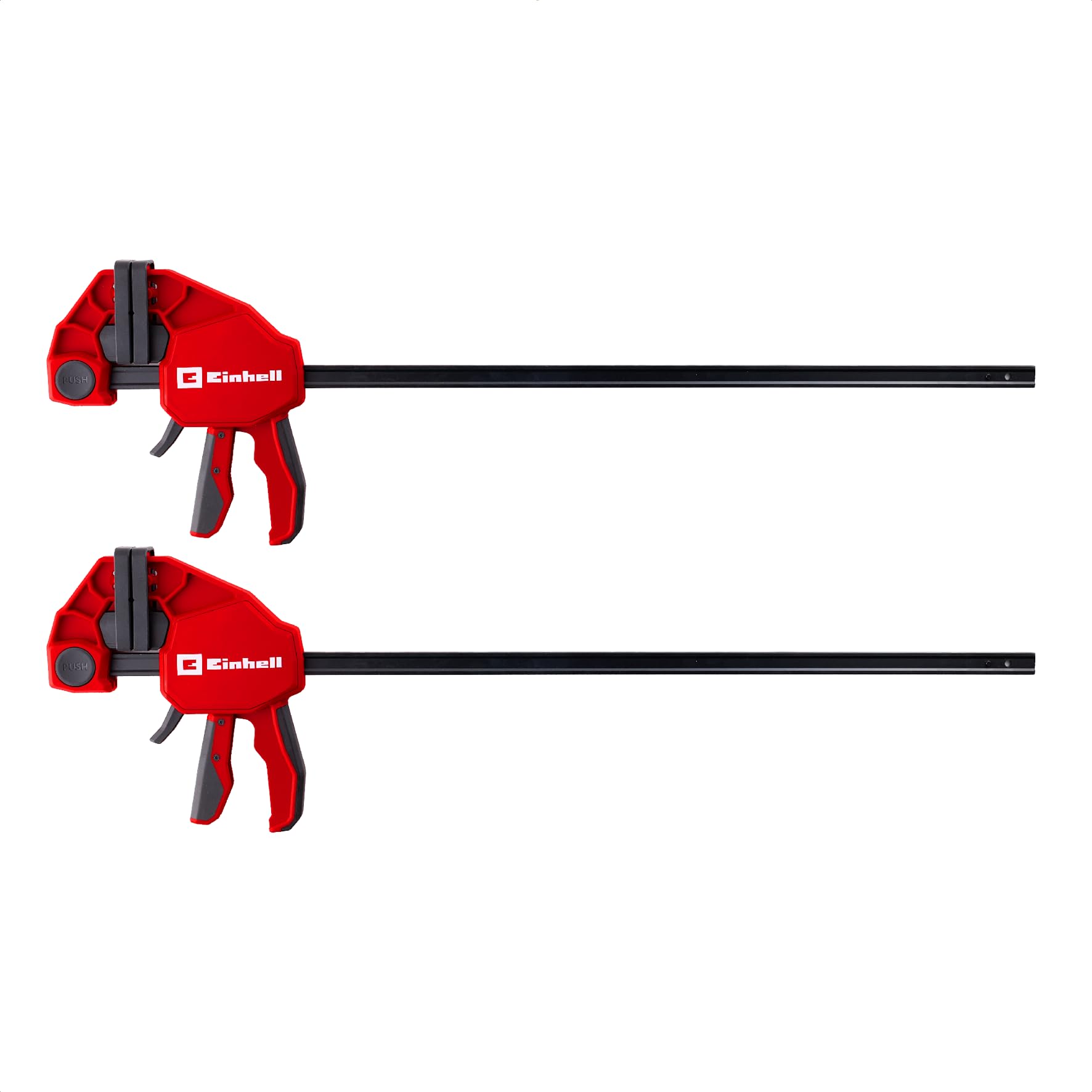 Einhell Set morsetti 2x60cm (Sgancio rapido, apertura 600 mm, forza 150 kg, espansione, profondità, conversione senza attrezzi)