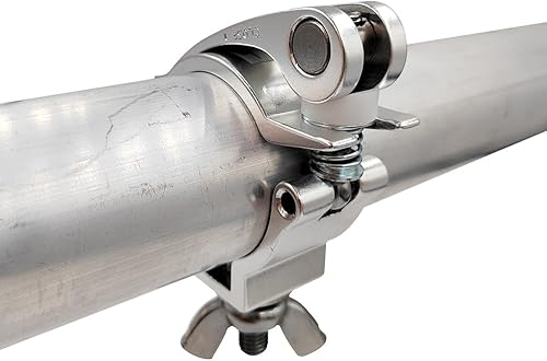 Miniatura 7 de Abrazadera de liberación rápida de 2 pulgadas, abrazadera de luz de escenario, aleación de aluminio, resistente, 220 libras, ajuste de tubería OD
