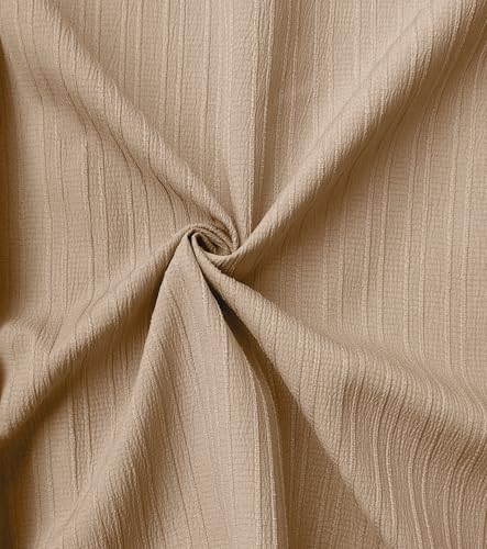 Image of FILO HEVIS Men's Casual Button Down Popcorn Shirts Stylish Long Sleeve Linen Textured Beach Summer Shirt