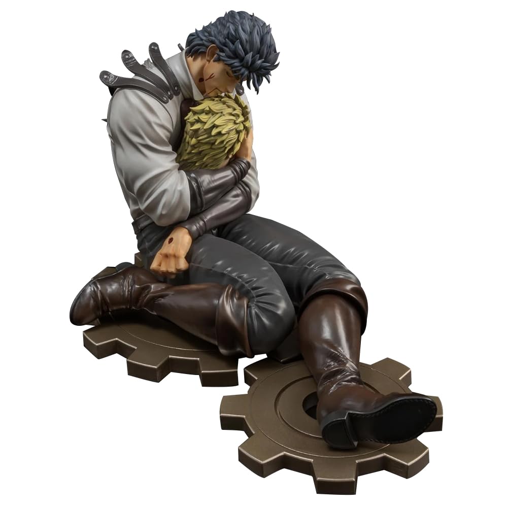 Zhongkaihua Dio Brando and Jonathan Joestar Figure JJBA Statue Anime Model Interchangeable Heads 11CM JJBA Action Figurine Ornaments Collection Decorations Gifts