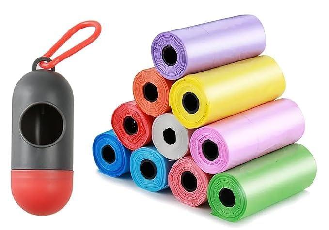 Disposable Diaper Bags for Baby – 120 Scented Biodegradable Nappy Disposal Bags (8 Rolls) with Dispenser | Leak-Proof Baby Waste Bags for Travel, Wet Clothes & Pet Poop-image-35