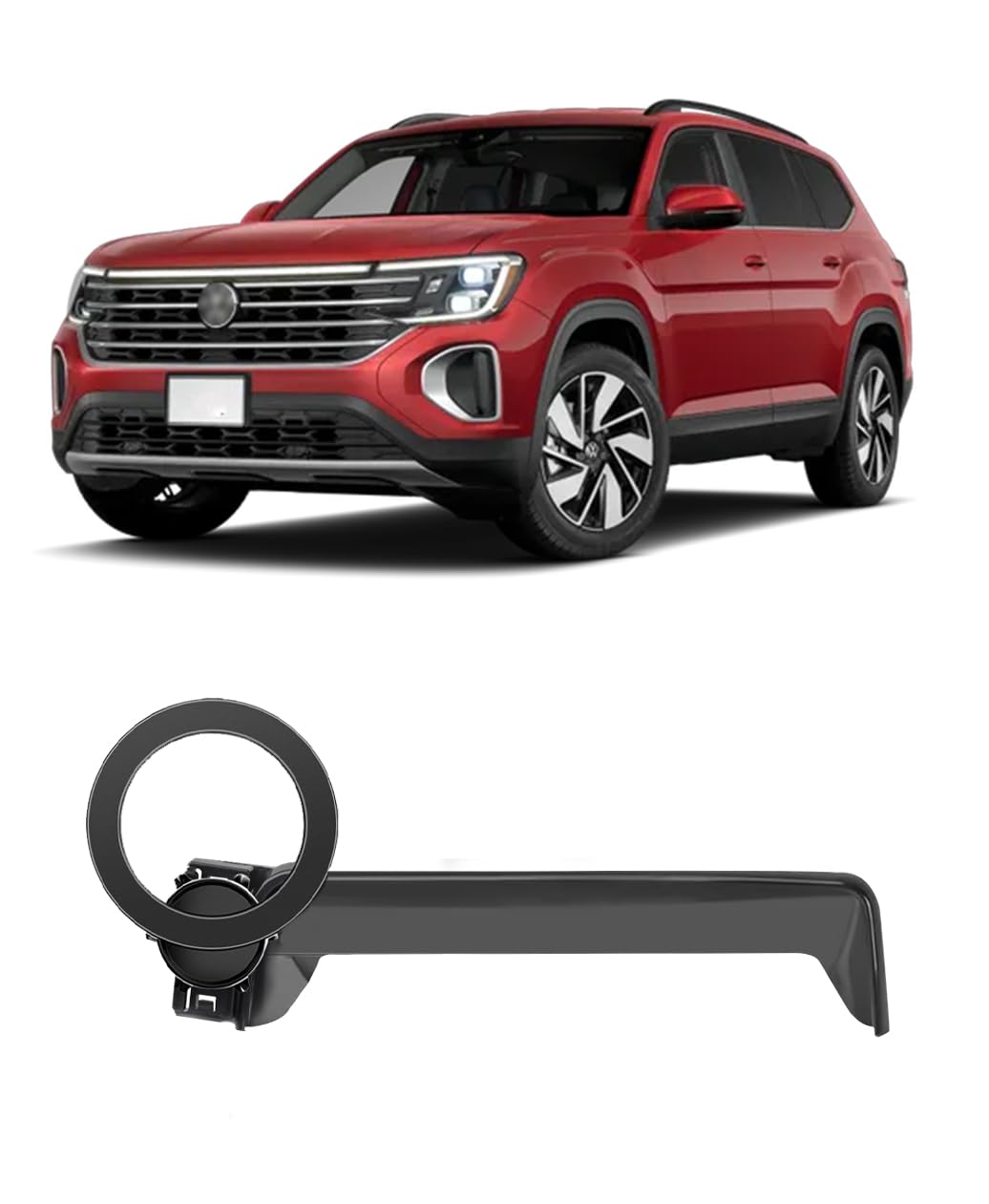 Magnetic Car Phone Holder for 2024 2025 2026 VW/Volkswagen Atlas/Altas Cross Sport Accessories Dash Mount Cell Phone Holder for Most Smartphones Hands-Free 360 Degree Rotation
