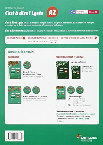 Bach 2 - C'est a Dire Lycee A2 (+dvd)