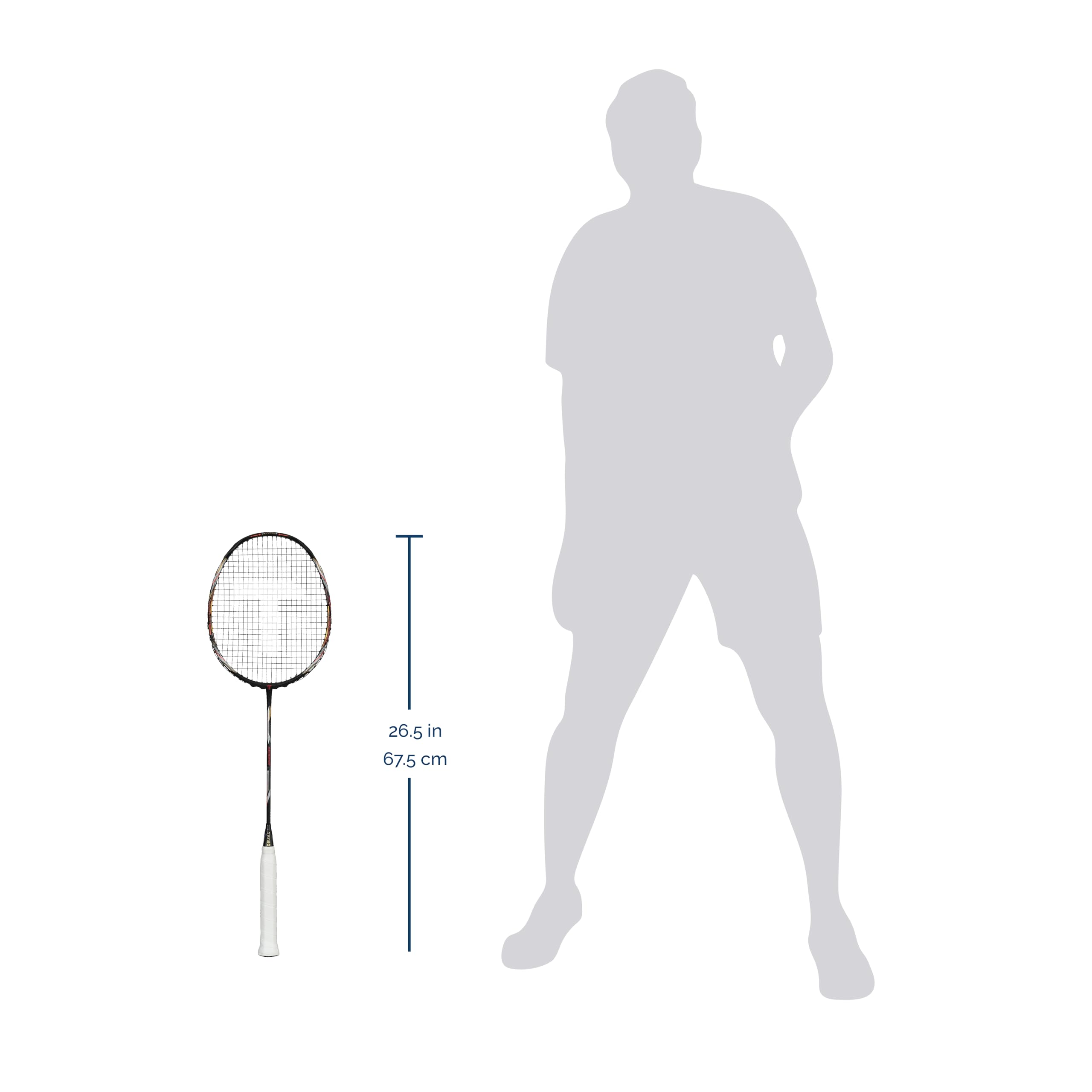 TANSO Black Aeroray Strung Professional Badminton Racket (35 Lbs Tension, 6.5mm Ultra Slim Solid Shaft, Recommended by Padukone School of Badminton) 2
