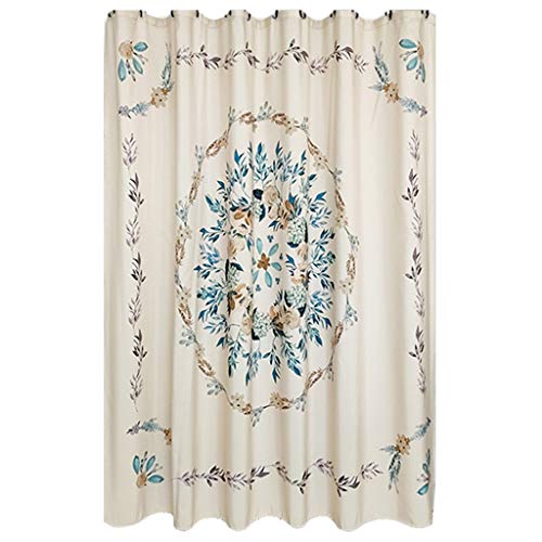 Rideau de douche épaissi 180x200cm tissu imperméable anti-moisissure pour baignoire - 2