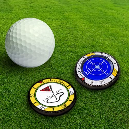 GDSZDDXX Leitor verde de golfe premium, marcador de bola de golfe para colocar verde, marcadores de