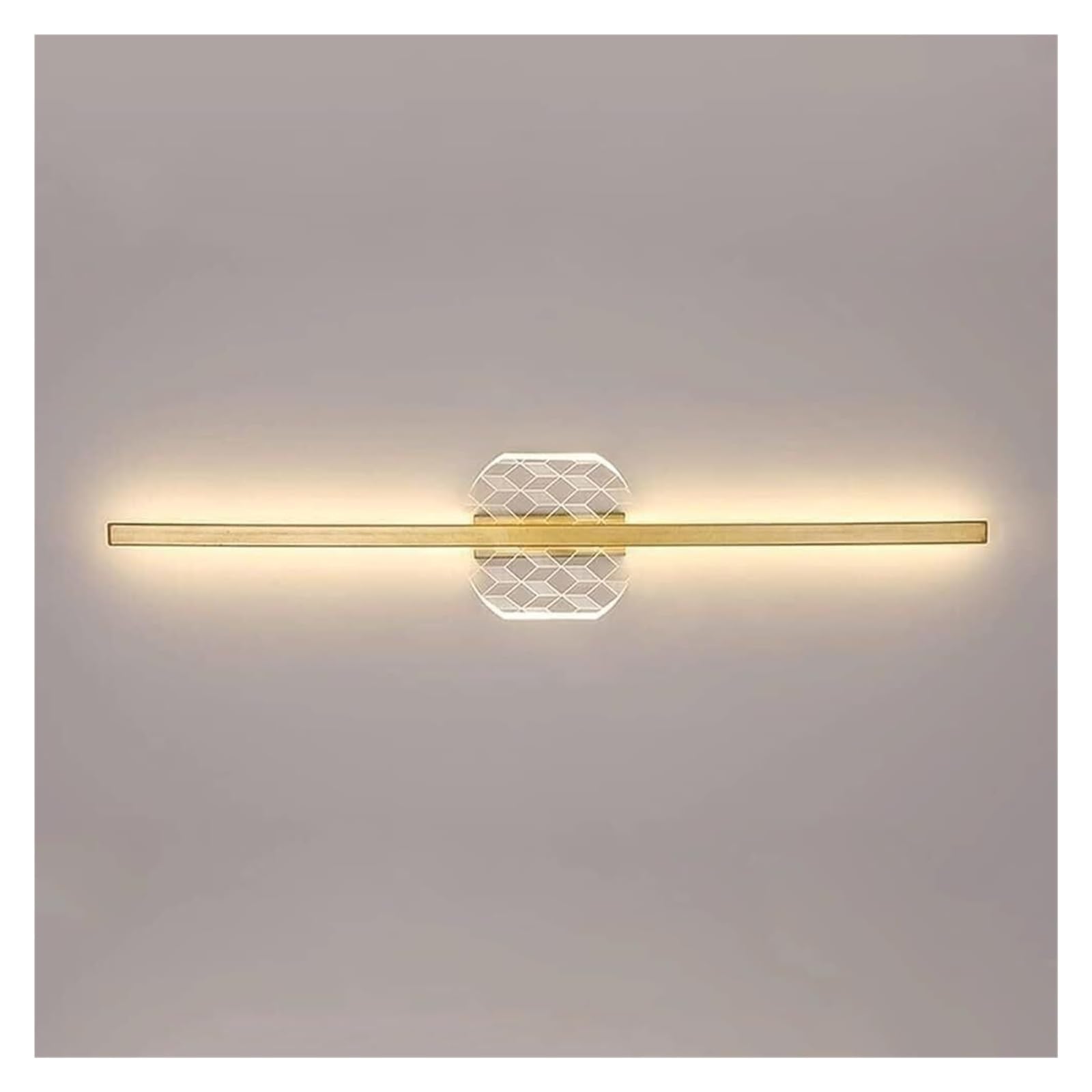 VDOQTLJT LED Bathroom Wall Lamp Gold Linear Vanity Light Modern Acrylic Sconce Lamps sconces