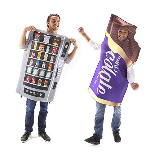 Vending Machine & Chocolate Bar Halloween Couples Costume - Funny Food Outfits