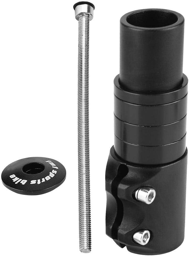 Dilwe Bike Heighten Stem,Antirust Mountain Bike Fork Stem Extender