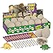 Jokooan Dino Eier 12 pcs, Dino Ei Ausgrabungsset Osterei Spielzeug für Kinder 12 Einzigartige Dinosaurier Ei Fossil Archäologie Wissenschaft STEM Spielzeug Geburtstags Jungen & Mädchen