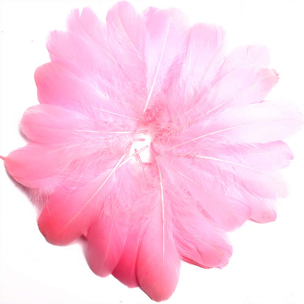 250 Piume Naturali Colorate Per Fai Da Te - Decorazione Per Matrimoni, Fest E Acchiappasogni, 3 Misure