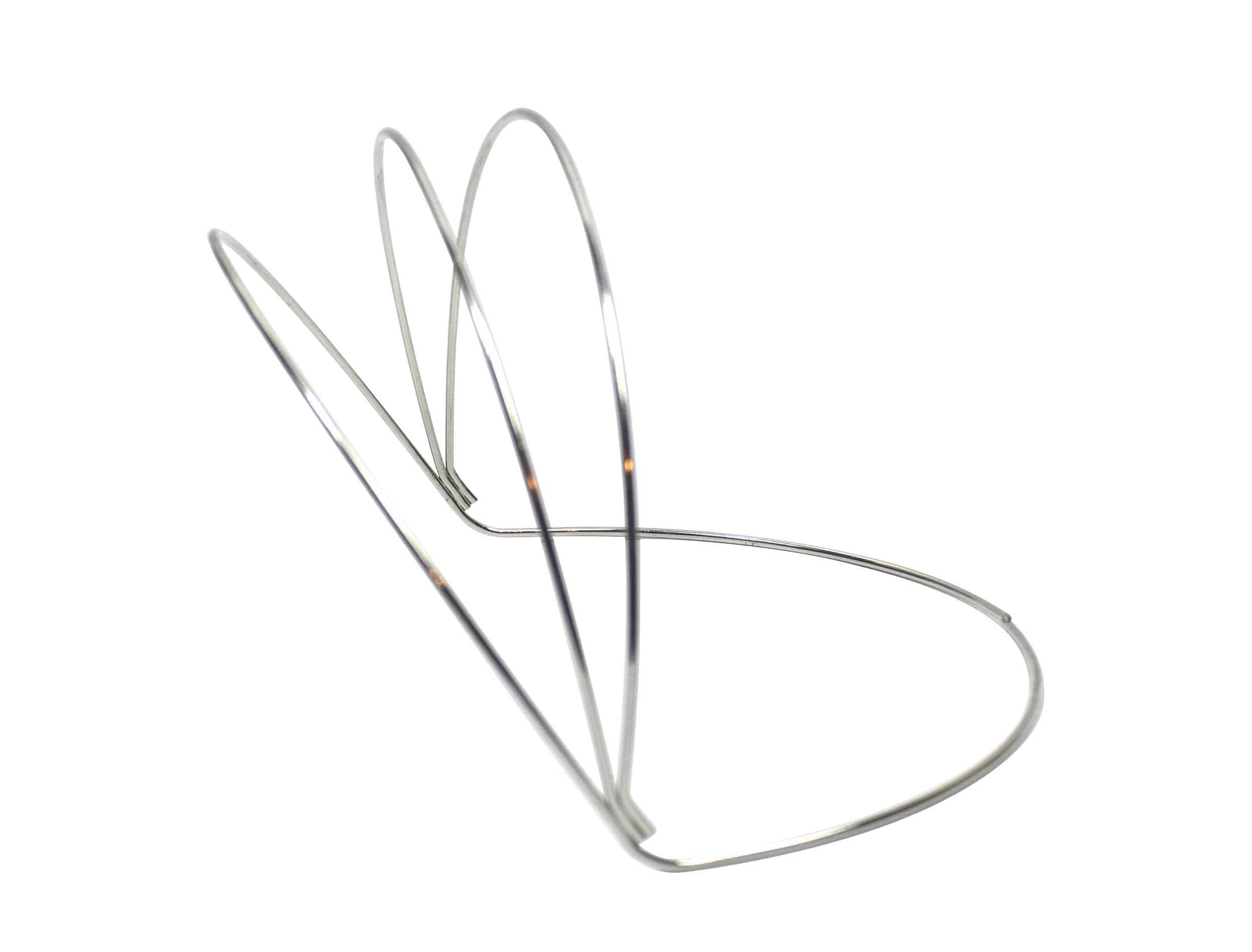 Layered Wide Metal Headband (Silver)