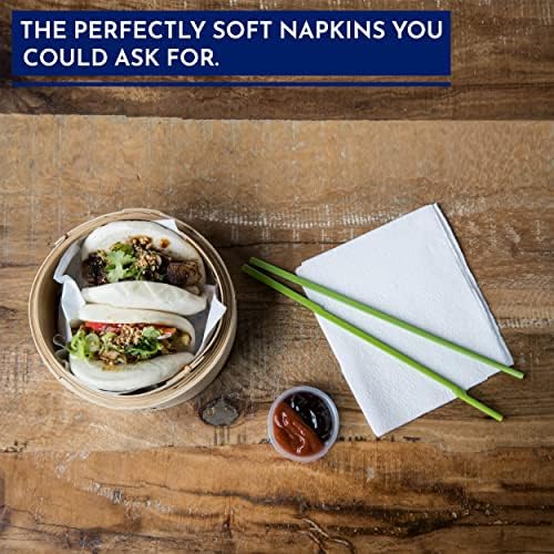 SoftyPly Paper Napkins Serviettes 100 Pack 2Ply 33x33 cm Soft White Disposable Tissue for Dinner, Office, Christmas, Kitchen, Party, Birthday, Weeding, Restaurant, Picnic and Outdoor Events