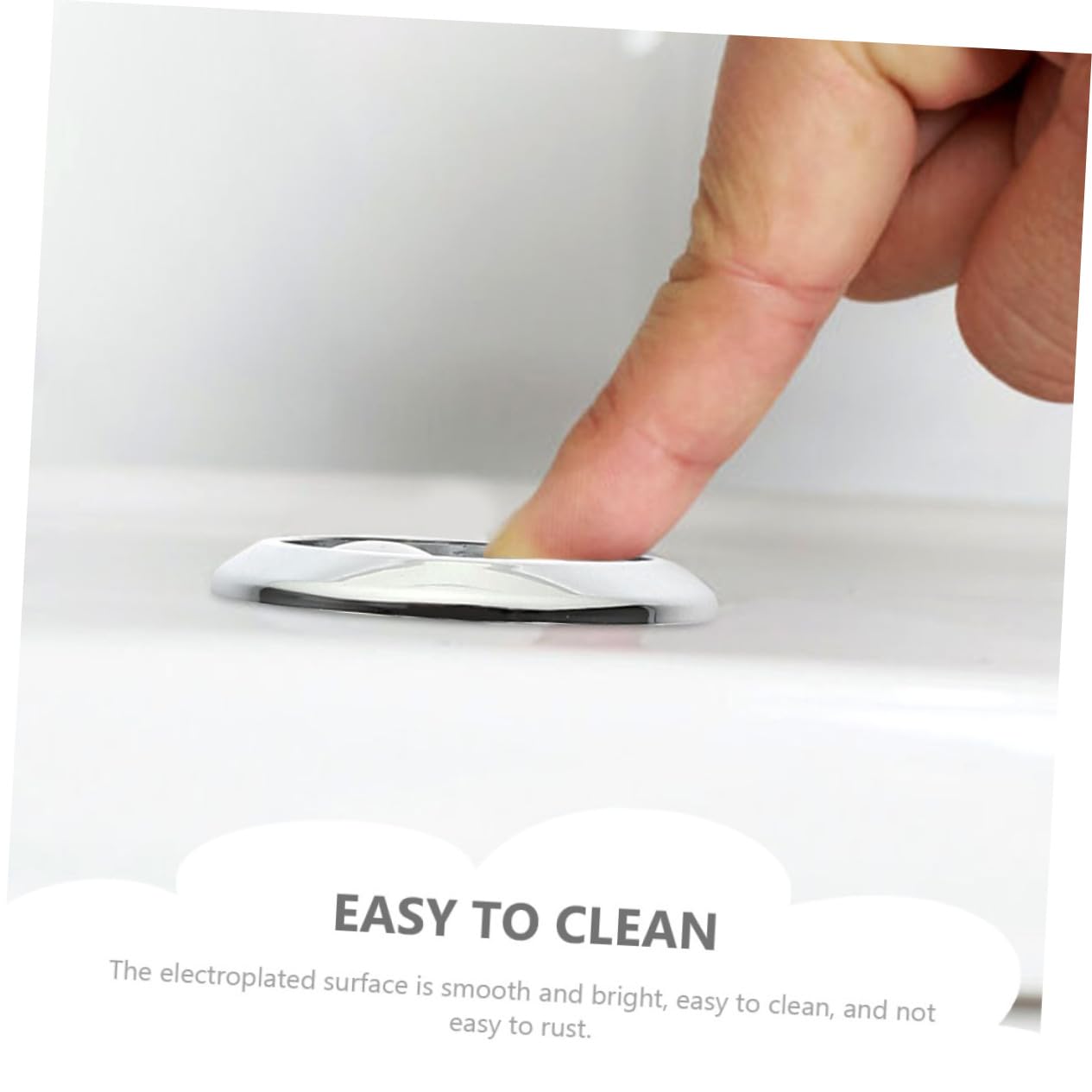 HOMSFOU 3pezzi Pulsante Per Scarico Wc Elettroplaccato Facile Installazione Adatto Per Bagni e Hotel Ricambio Per Water Design Doppio Pulsante Di Installazione