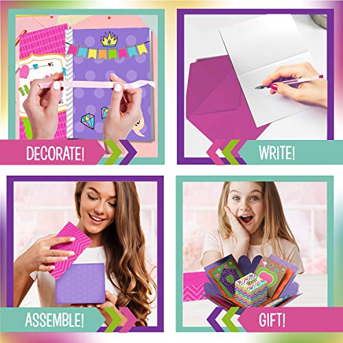 image for Creative Kids B Me Card Making Kit for Kids - Arts and Crafts Box - DI