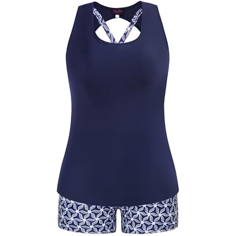 Hanna Nikole Women's 3 Piece Tankini Set Cover