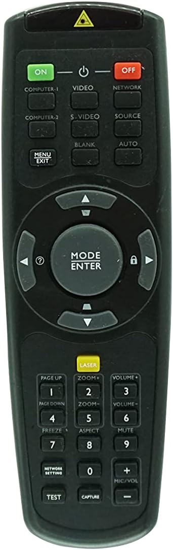 HCDZ Replacement Remote Control for BenQ MX810ST MW811ST MX812ST MX713ST MW714ST MX762ST MP780ST MX880UST 3D Short Throw DLP Projector