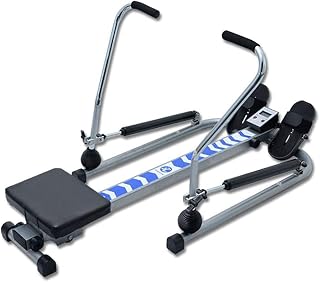 Rowing Machine Household Training Rowing Machine Water Resistance Hydraulic Rowing Machine Indoor Fitness Equipment Black 126 * 58(Physical Exercise) (Black 126 * 58 * 75cm)