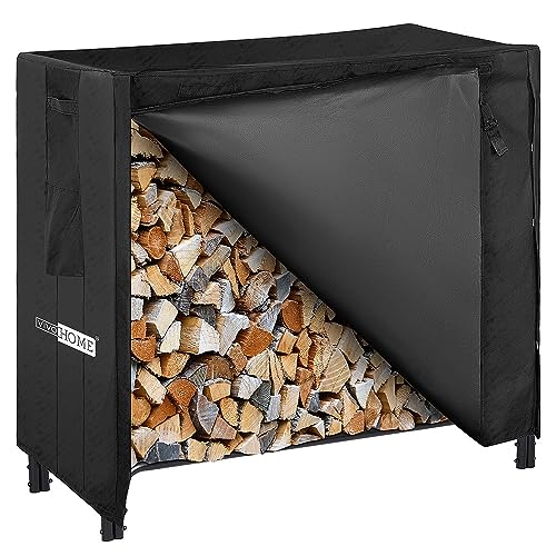 VIVOHOME 4ft Heavy Duty Indoor Outdoor Firewood Storage Log Rack and