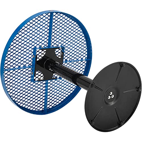 Global Industrial 36" Round Outdoor Counter Height Table With Pedestal Base, 36" H, Blue #TOP2