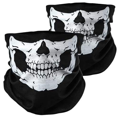 BlackNugget Totenkopf Skelett Skull Halloween Kostüm Multifunktionstuch Multifunktionsschal Schlauchmaske Schlauchtuch Schlauchschal Halstuch Sturmmaske Sturmtuch Funktionstuch Funktionsschal Maske., 6.99 €