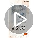 Image of Gaiatop Mini Handheld Fan, Portable Personal Folding Cooling Hand Fan Rechargeable Battery Operated with 2 Speed USB Desk Fan for Home Office Travel (Blue)