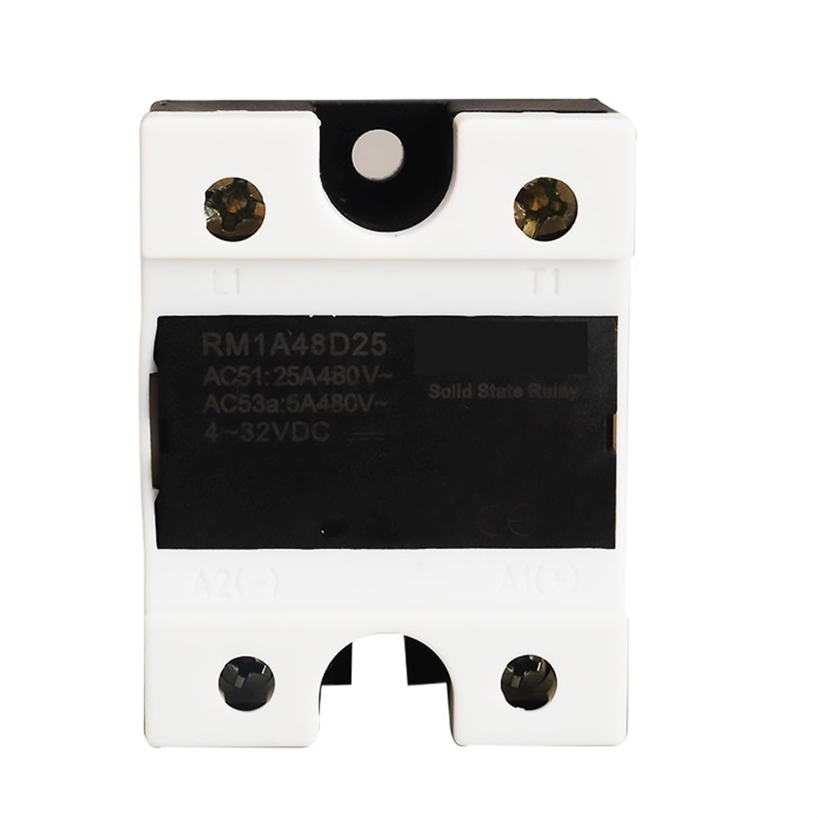 RM1A48D25 Relè a stato solido CC CA 25 A, Uscita: 42-530 V CA Ingresso: Relè SSR 5 V 12 V 24 V 32 V CC, scheda interruttore relè di tensione optoisolatore