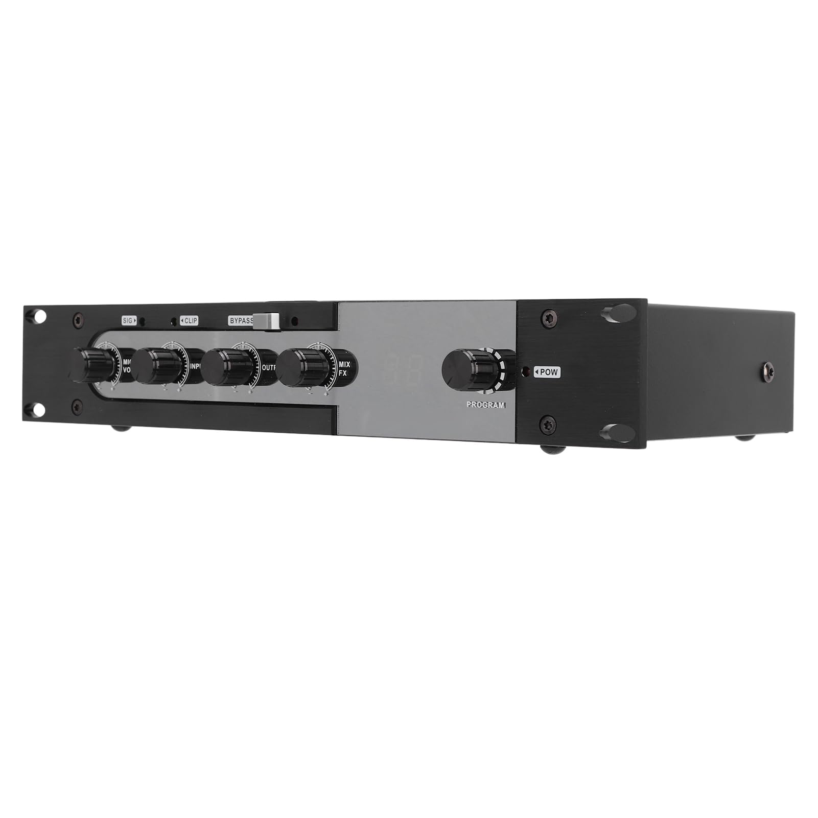 Naroote Procesador de Efecto de Sonido Digital, Mezclador Digital de 100-240V Wireless Mixer Fácil de Usar para la Presentación Comercial (Enchufe de la UE)