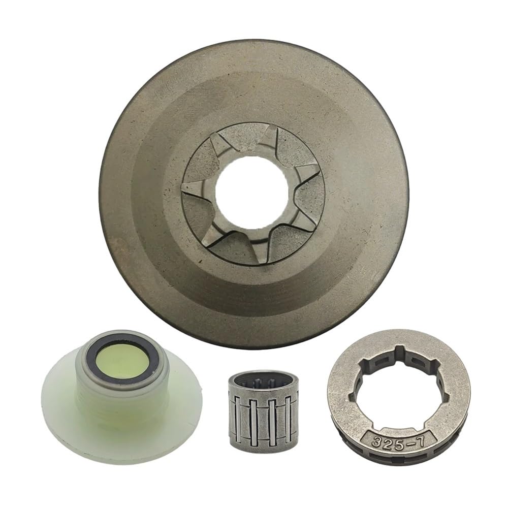 Tambor De Embrague .325 7 Dientes 19mm Llanta Piñón Apto For Chino 4500 5200 5800 45cc 52cc 58cc Pieza Herramienta Motosierra Engranaje Tornillo Sin Fin Rodamiento Aguja | 5200 5800 45cc 52cc 58cc Chainsaw Tool Part Needle Bearing Worm Gear