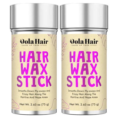 Dolahair Hair Wax Stick for Flyaways, Smoothing, and Slick Back - Hair Pomade for Women and Kids (2...