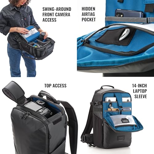 Image of Tenba Solstice v2 20L Backpack for DSLR and Mirrorless cameras and lenses, including supertelephoto zooms - Black (636-440)
