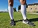 Calf Compression Sleeve - Bevisible Sports Shin Splint Leg Compression Socks For Men & Women - Great For Running, Cycling, Air Travel, Support, Circulation & Recovery - 1 Pair (White, XL-XXL)