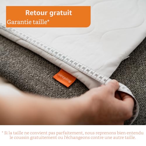 Oreiller extra ferme sleepling 197484 de 65x65 cm lavable - 8