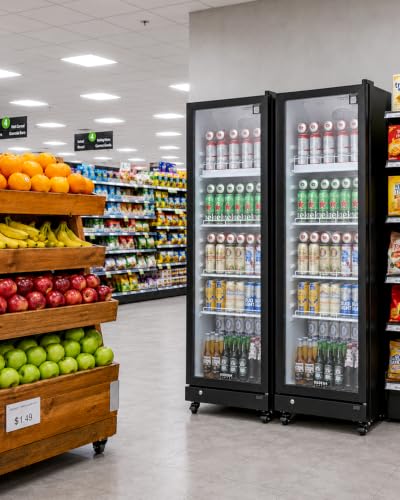 Image of BODEGACOOLER 9.8 Cu.Ft Commercial Beverage Refrigerator Glass Door Display