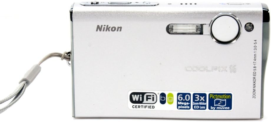 Nikon Coolpix S6 6MP Digital Camera with 3x Optical Zoom (Wi-Fi Capable)