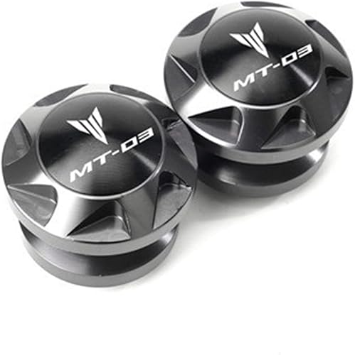 Tornillos de soporte deslizante M6 para carrete basculante para Yamaha MT-03 MT03 MT 03 MT 03 Anticaída Frame Sliders (Color  Titanio)