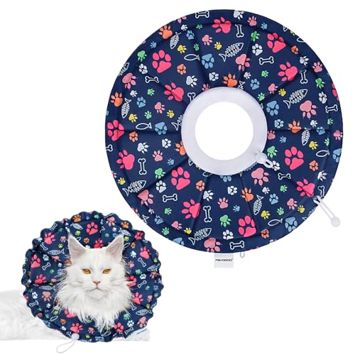 FAYOGOO Cat Cone Collar Soft - Adjustable Cat Recovery Collar After Surgery - Lightweight Soft Cone for Cats to Stop Licking (B0CQ4PYQY8) Amazon Price History, Amazon Price Tracker