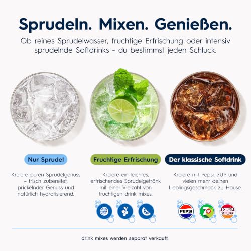 SodaStream TERRA Wassersprudler - 3x Sprudlerflaschen & CO2-Zylinder – Ansicht 8