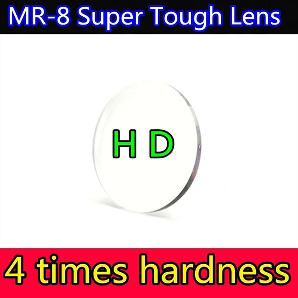 Prisms & Kaleidoscopes HD Prescription Lens 1.56/1.61/1.67/1.74 Thin Aspherical Resin Optical MR-8 Series 4 Heavy Hardness Science Classroom Optics Kits (Color : High Definition Lens, Size : 1.74)