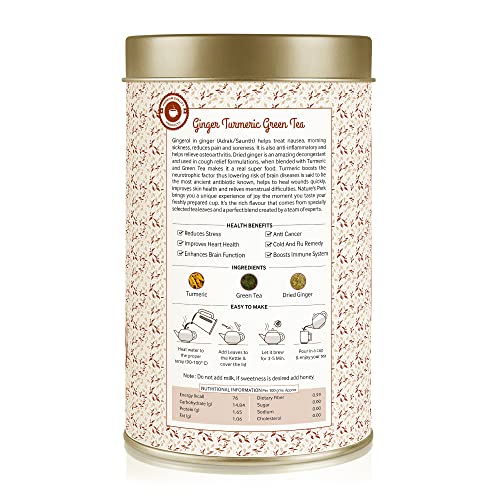 Image of Nature's Park Ginger Turmeric Green Tea, 100 Gm