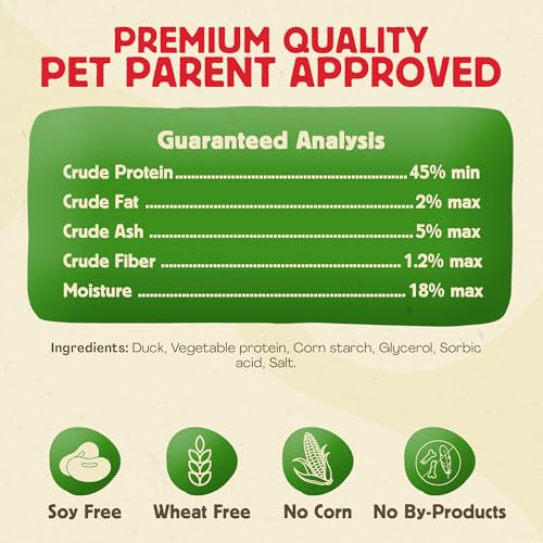 Chewmasters Duck Coins - Protein Packed Duck Dog Treats, Low Fat Training Rewards with Real Duck, No Corn Soy Wheat, Simple Recipe Dog Duck Treats for All Breeds - 32 oz image 4