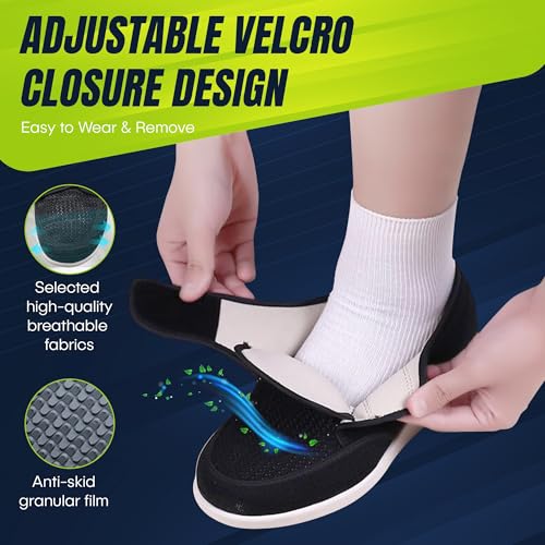 Extra-Wide Comfort Shoes for Swollen Feet, Edema, Diabetic Neuropathy & Arthritis | Cushioned Fit for Plantar Fasciitis, Bunions | Best for Nurses, Teachers, Pregnant Women | Great for Walking & Long Hours of Standing3