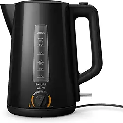 Chaleira elétrica Série 5000, Philips Walita, com função Mate, Preta, 1200W, 110v - RI9368/91