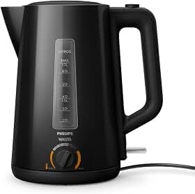 Chaleira elétrica Série 5000, Philips Walita, com função Mate, Preta, 1200W, 110v - RI9368/91