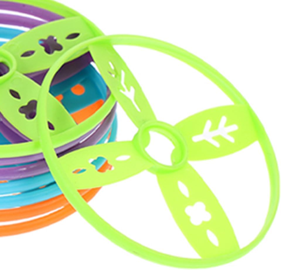 Kisangel 40pcs Flying Discs Supplement Set, Colorful Tossing Discs Compatible with Handheld and Foot-Powered Toys for Outdoor Family School Activities
